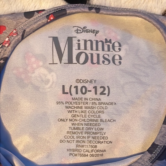 A Disney Minnie Mouse Tight Fitted Kids Dress. Size L(10/12). barely worn. - Picture 3 of 3